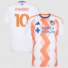 adult unisex Cincinnati Soccer Uniform 10 Evander da Silva Ferreira Jersey 2026 Seven Hills Orange