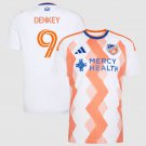 adult unisex Cincinnati Soccer Uniform 9 Kevin Denkey Jersey 2026 The Seven Hills Orange Activewear