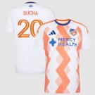 adult unisex Cincinnati Soccer Uniform 20 Pavel Bucha Jersey 2026 The Seven Hills Orange Activewear