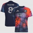adult & kids Houston Dynamo Soccer Uniform 8 Jack McGlynn Jersey 2026 Mission Control Blue Shirt