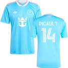 adult & kids Inter Miami Soccer Uniform 14 PICAULT Jersey 2025 Third Blue Activewear Shirt