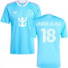 adult & kids Inter Miami Soccer Uniform 18 JORDI ALBA Jersey 2025 Third Blue Activewear Shirt