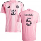 adult & kids Inter Miami Soccer Uniform 5 Sergio Busquets Jersey 2025 Euforia Pink Activewear Shirt
