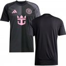 adult & kids Inter Miami Soccer Uniform Blank Jersey 2025 The Fortitude Black Activewear Shirt