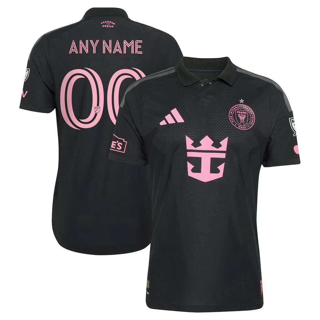 adult & kids Inter Miami Soccer Uniform 00 Custom name number Jersey 2026 Presagio On-Field Black