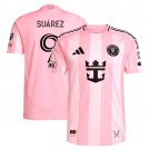 adult & kids Inter Miami Soccer Uniform 9 Luis Suarez Jersey 2025 Euforia Pink Activewear Shirt