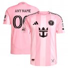 adult & kids Inter Miami Soccer Uniform 00 Custom name number Jersey 2025 Euforia Pink Activewear