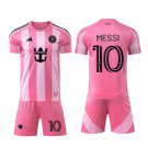 adult & kids Inter Miami Soccer Uniform suit 10 Lionel Messi Jersey set 2025 Euforia Pink Shirt kit
