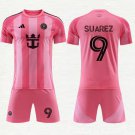 adult & kids Inter Miami Soccer Uniform suit 9 Luis Suarez Jersey set 2025 Euforia Pink Shirt kit