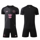 adult & kids Inter Miami Soccer Uniform suit Blank Jersey set 2025 The Fortitude Black Shirt kit