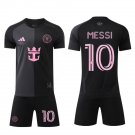 adult & kids Inter Miami Soccer Uniform suit 10 Lionel Messi Jersey set 2025 The Fortitude Black kit