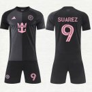 adult & kids Inter Miami Soccer Uniform suit 9 Luis Suarez Jersey set 2025 The Fortitude Black kit