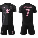 adult & kids Inter Miami Soccer Uniform suit 7 BECKHAM Jersey set 2025 The Fortitude Black Shirt kit
