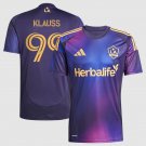 adult & kids LA Galaxy Soccer Uniform 99 Joao Klauss Jersey 2025 RIZON Purple Activewear Shirt
