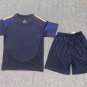 youth LA Galaxy Soccer Uniform suit Blank Jersey set 2025 RIZON Purple kids Activewear Shirt kit