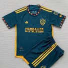 youth LA Galaxy Soccer Uniform suit Blank Jersey set 2024 Green kids Activewear Shirt kit