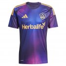 adult & kids LA Galaxy Soccer Uniform Blank Jersey 2025 RIZON Purple Activewear Shirt