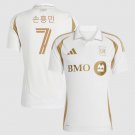 adult & kids LAFC Soccer Uniform 7 손흥민 Son Heung-Min Jersey 2025 Secondary White Activewear