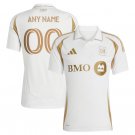 adult & kids LAFC Soccer Uniform 00 Custom name number Jersey 2025 Secondary White Activewear Shirt