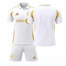 adult & kids LAFC Soccer Uniform suit Blank Jersey set 2025 Secondary White Activewear Shirt kit