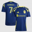 adult & kids Nashville Soccer Uniform 7 Cristian Espinoza Jersey 2025 The Heart Navy Activewear