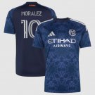 adult & kids New York City Soccer Uniform 10 Maximiliano Moralez Jersey 2026 The All Nations Blue
