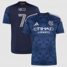 adult & kids New York City Soccer Uniform 7 Nico Jersey 2026 The All Nations Blue Activewear Shirt