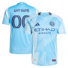 adult & kids New York City Soccer Uniform 00 Custom name number Jersey 2025 The Excelsior Blue