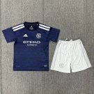 youth New York City Soccer Uniform suit Blank Jersey set 2026 The All Nations Blue kids Shirt kit