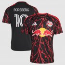 adult & kids New York Red Bulls Soccer Uniform 10 Emil Forsberg Jersey 2026 The Rooted Black Shirt