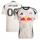 adult & kids New York Red Bulls Soccer Uniform 00 Custom name number Jersey 2025 Stone Tan Shirt