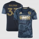 adult unisex Philadelphia Union Soccer Uniform 33 Quinn Sullivan Jersey 2026 1776 Navy Activewear