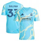 adult unisex Philadelphia Union Soccer Uniform 33 Quinn Sullivan Jersey 2025 The Voltage Blue Shirt