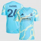 adult unisex Philadelphia Union Soccer Uniform 26 Nathan Harriel Jersey 2025 The Voltage Blue Shirt