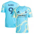 adult unisex Philadelphia Union Soccer Uniform 9 Tai Baribo Jersey 2025 The Voltage Blue Activewear