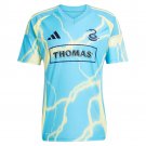 adult unisex Philadelphia Union Soccer Uniform Blank Jersey 2025 The Voltage Blue Activewear Shirt