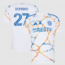 adult & kids San Diego Soccer Uniform 27 Luca Bombino Jersey 2026 Unprecedented Unity White Shirt