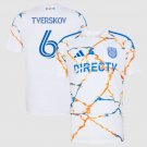 adult & kids San Diego Soccer Uniform 6 Jeppe Tverskov Jersey 2026 Unprecedented Unity White Shirt
