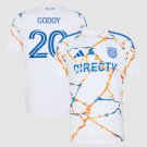 adult & kids San Diego Soccer Uniform 20 Anibal Godoy Jersey 2026 Unprecedented Unity White Shirt