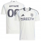 adult unisex San Diego Soccer Uniform 00 Custom name number Jersey 2025 Woven Into One White