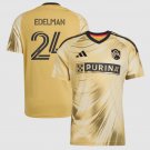 adult & kids St. Louis CITY Soccer Uniform 24 Daniel Edelman Jersey 2026 The Tina Turner Yellow