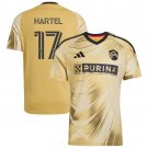 adult & kids St. Louis CITY Soccer Uniform 17 Marcel Hartel Jersey 2026 The Tina Turner Yellow Shirt