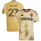 adult & kids St. Louis CITY Soccer Uniform 27 Fallou Fall Jersey 2026 The Tina Turner Yellow Shirt
