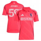 adult unisex St. Louis CITY Soccer Uniform 59 MyKhi Joyner Jersey 2025 Forever Red Activewear Shirt