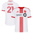 adult & kids Toronto Soccer Uniform 21 Jonathan Osorio Jersey 2026 Winter On-Field White Activewear