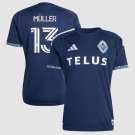 adult & kids Vancouver Whitecaps Soccer Uniform 13 Thomas Müller Jersey 2026 The Coastal Blue Shirt
