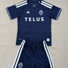adult & kids Vancouver Whitecaps Soccer Uniform suit Blank Jersey set 2026 The Coastal Blue kit