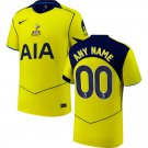 adult & kids Tottenham Hotspur Soccer Uniform 00 Custom name number Jersey 2526 Third Shirt Yellow