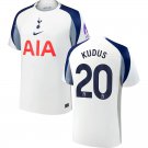 adult & kids Tottenham Hotspur Soccer Uniform 20 Mohammed Kudus Jersey 2526 Home Shirt White