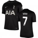 adult & kids Tottenham Hotspur Soccer Uniform 7 Xavi Simons Jersey 2526 Away Activewear Black